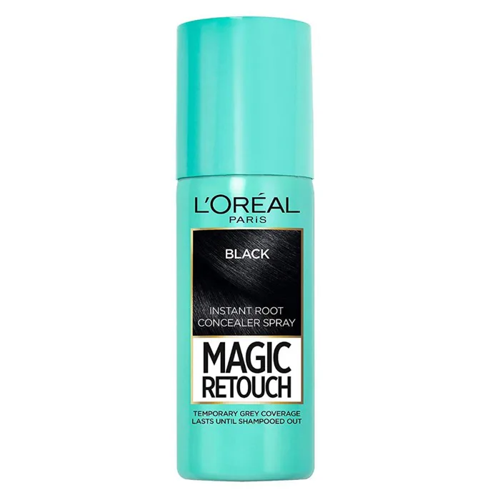 Xịt Nhuộm Tóc Phủ Bạc Tạm Thời Màu Đen L'Oreal Paris Black 75ml