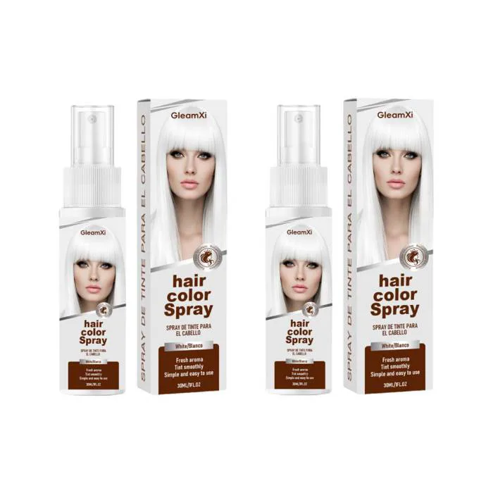 Xịt nhuộm tóc trắng tạm thời 30ml – Glycerin & Panthenol, hiệu ứng chuyển  màu, dễ rửa sạch | Không dính bẩn, che chân tóc, lên màu tức thì | Shopee  Việt Nam