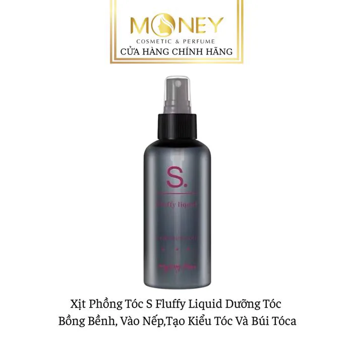 Xịt Phồng Tóc S Fluffy Liquid Dưỡng Tóc Bồng Bềnh, Vào Nếp,Tạo Kiểu Tóc Và